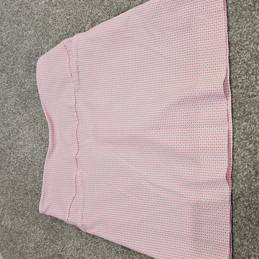 S.C. & CO Ladies' Skort Pull-On, Tummy Control Waistband Red (Coral/White Print)